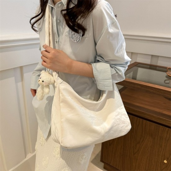 Large -capacity Beautiful Personalized Dumpling Pack Vocal Ms. Commodity Axillary Axillary Simple Body Simple Shoulder Bag