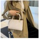 Texture bag female 2024 new fashion versatile INS shoulder bag stone pattern simple foreign qi cross -border handbag