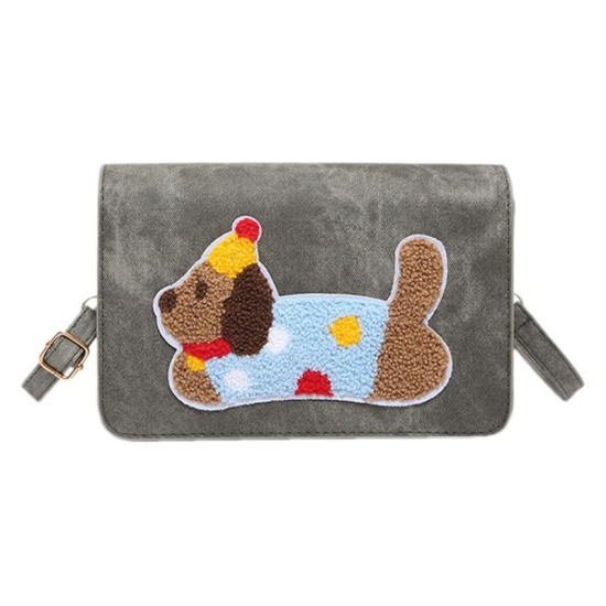 Casual waxic dog bag female 2024 new shoulder axillary bag high -end messenger bag Xiaofang bag foreign trade