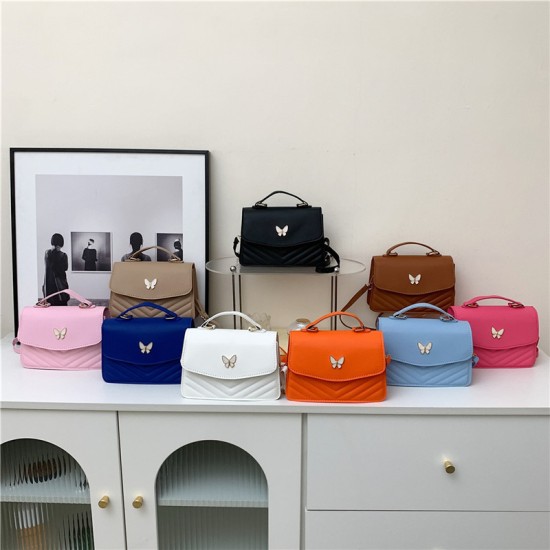 Advanced sensing bag female 2024 new fashion popular solid color versatile handbags bag shoulder mesengers bag small square bag