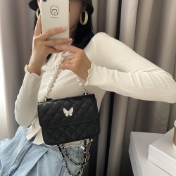 2024 new tide Korean version of the simple fashion small square bag women's bag trendy messenger bag female bag rhombus shoulder bag