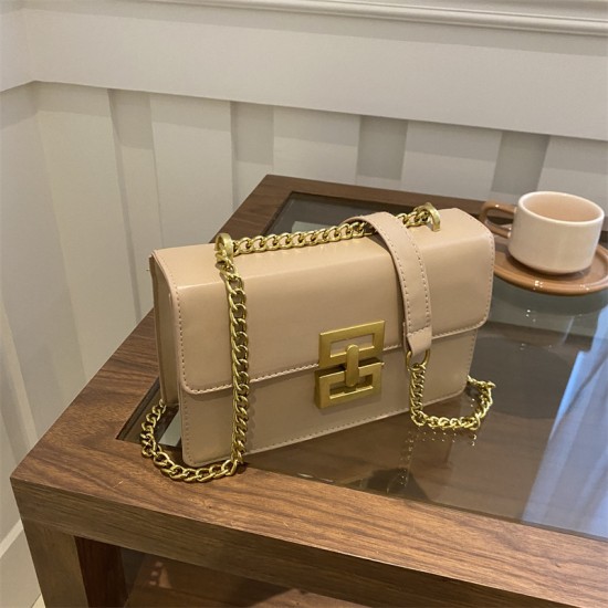 Simplicity small bag female 2024 summer new niche versatile small handbags fashion chain fashion chain shoulder mesengers bag