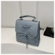 The new fashion bow shoulder bag outdoor travel, commute backpack backpack, summer large -capacity niche handbag