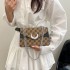 Korean version of the underarms 2024 new texture fashion letters printing handbag Personal shoulder mesengers small bag