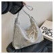 Summer new large -capacity bag female 2024 Fashion foreign -diligent shoulder bag wild travel texture refreshment backpack