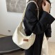 Large -capacity light core velvet bag female 2024 new tide INS wild retro dumpling dumpling bag autumn winter messenger bag