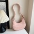 New temperament Simple ladies shoulder bag summer fashion versatile diagonal bag niche design crescent bag