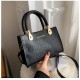 Texture bag female 2024 new fashion versatile INS shoulder bag stone pattern simple foreign qi cross -border handbag