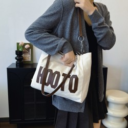 Korean minimalist and high -level high -level high -capacity Shoulder bag female 2024 autumn new simplicity of simple personality Tot bag girl