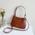 Trendy underarms bag female simple niche retro shoulder messenger bag new women's pure color sense handbag