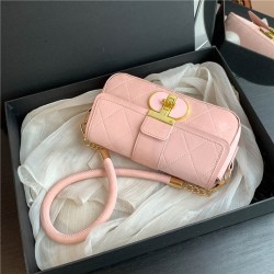 Lingge embroidery line Western gas chain bag female 2024 new trendy fashionable shoulder bag personalized lock shoulder bag