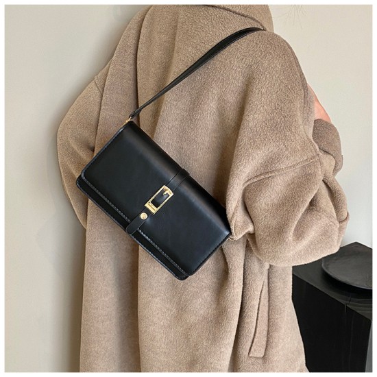 2024 new personalized Korean version of foreign temperament, underarms, small square bag custom women's fashion, simple temperament shoulder bag