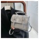 2024 Spring and Summer New Fashion Western Shoulder Bags Large -capacity Trends, Simple texture, temperament meseper small square bag