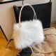 2024 autumn and winter new fluffy handbags, fashionable texture, Mao Mao Xiaobu niche ladies messenger bag