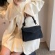 Retro Yangshi Shoulder Bag 2024 New Women's Korean Pure Color Fashion Simple Body Fang Bags Bag Women's Bag