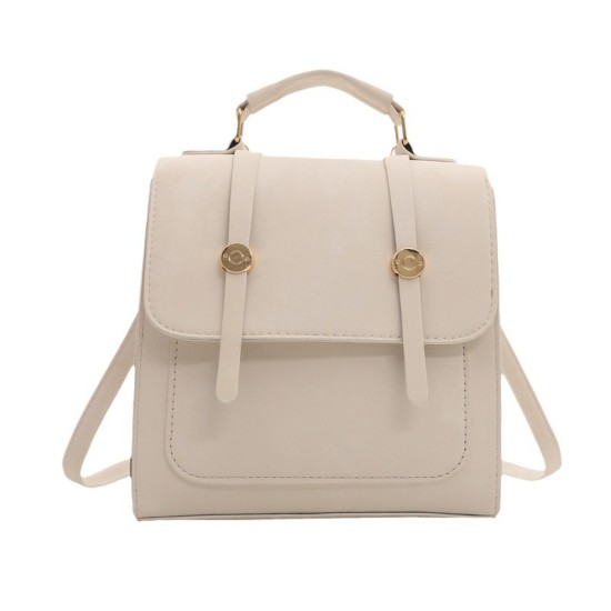 2024 new fashion leisure ladies backpack backpack niche retro buckle wild -shoulder crossbody bag