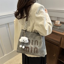 Aesthetic fashion, simple commuting Tot bag 2024 autumn and winter new high face value retro daily shoulder handbags