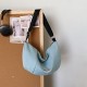 Large -capacity shoulder bag Japanese INS Simple Wind Wind Girls Universal Cross -Wore canvas Bag Student casual dumplings bag