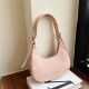 New temperament Simple ladies shoulder bag summer fashion versatile diagonal bag niche design crescent bag