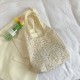 Leisure wild simple shoulder bag female summer new fashion oblique cross -handed babes lace wild tot bag