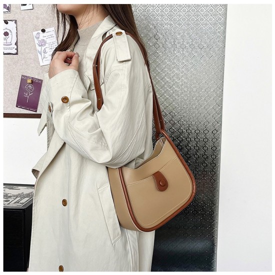 Women's Body Bag Female 2024 New Fashion Retro Axillary Bags French Small Shoulder Bar Bag