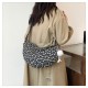 Korean INS flower canvas dumplings 2024 autumn new student women's messenger bag Harakuku style shoulder bag