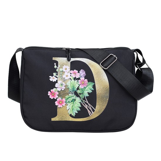 2024 Spring New Alphabet Flower Large -capacity Package Ms. Fashion Portable Messing Bags adjustable shoulder bag