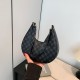 Fashion foreign style Simple shoulder bag casual retro bag female 2024 summer new commute crescent moon bag underarms bag