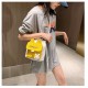 Niche Korean version of cute canvas Bausson line retro literary female student crossbody bag new fashion versatile leisure bag