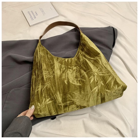 New Chinese national style large -capacity Tot bag fashion versatile bag retro the underarms bag embroidered messenger bag