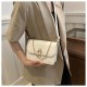 Fashion bag new 2024 foreign lady's trendy texture casual simple shoulder bag contrasting color crossbag chain bag