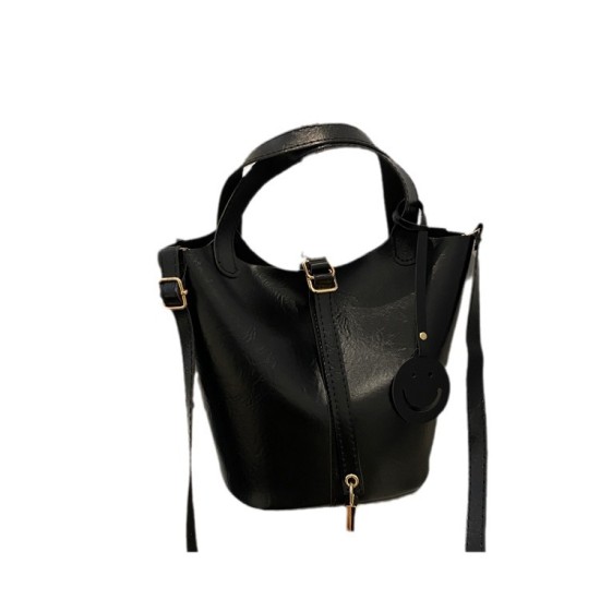 Leisure commute bucket bag 2024 summer new trend retro cross -bag retro personality large -capacity shoulder bag