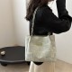 Large -capacity canvas bag Ms. 2024 new leisure commuting tote bag lazy style wild shoulder mesengers bag