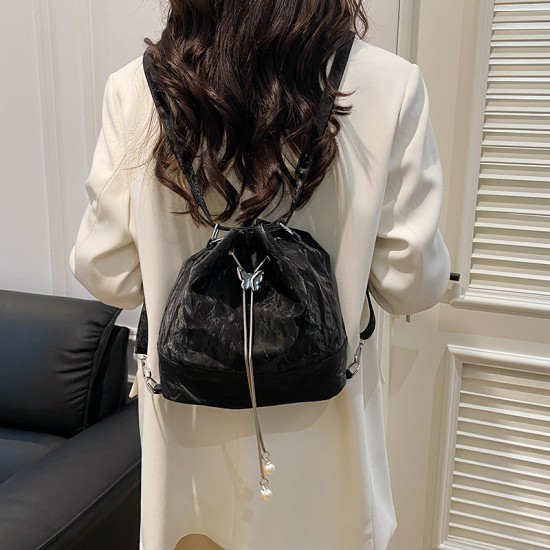 2024 Summer Fresh Shoulder Bags Women's Korean Barrel Barbar Barbar Barlier INS Shoulder Bag Chain Lower Bag