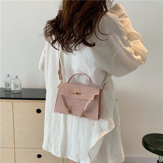 This year's popular casual lock 2024 new summer fashion minimalist design shoulder messenger ladies handbag