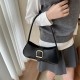 Advanced retro armpit bag female 2024 new trendy fashion, simple shoulder bag daily versatile commuting square bag