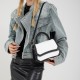 Retro handbag female 2024 new Korean version of the stitching contrasting color ins -shoulder messenger bag