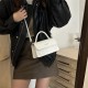 Version of Fashion Retro Personalized Fang Bag 2024 New Popular Slip Barbone Bag