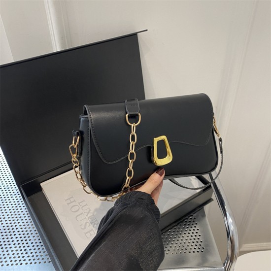 Korean version of temperament fashion versatile underarity bag female 2024 Foreign trade new women's shoulder mesengers bag chain bag