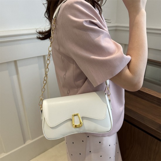 Korean version of temperament fashion versatile underarity bag female 2024 Foreign trade new women's shoulder mesengers bag chain bag