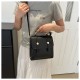 2024 spring and summer Student shoulder bag multi -function messenger bag new niche American retro buckle lady backpack