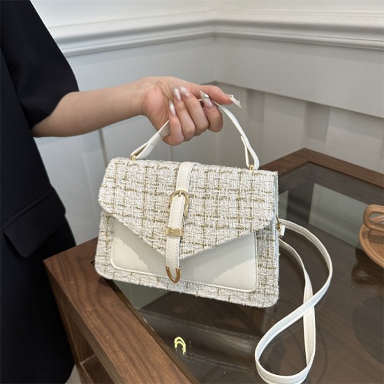 Handbag Women 2024 Early Autumn New Autumn New Motor Stroke Small Pubia Small Bag Fashion Little Fragrant Breeze Shoulder Cross -border Cross -border