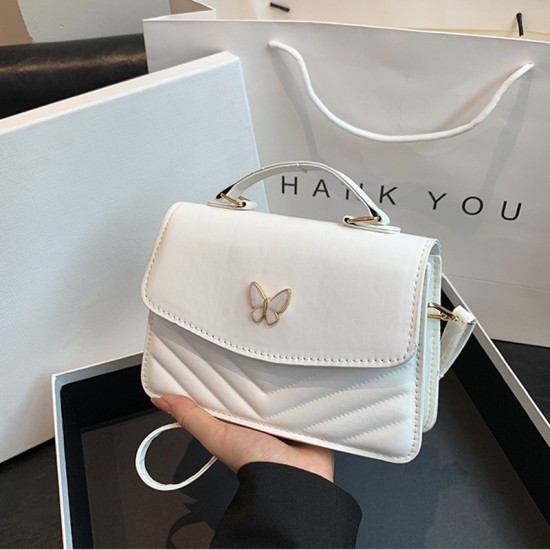 2024 new fashion small fresh sweet small bag popular solid solid color wild handbags