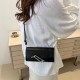 Casual pure color meseped bag personalized trendy hand bag shoulder bag niche niche beautiful simple foreign children underarms bag