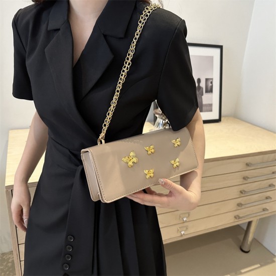 2024 net red women's bag niche community commuting bow small square bag temperament cross -border shoulder mesengers bag niche stick bag