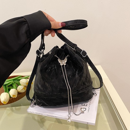 2024 Summer Fresh Shoulder Bags Women's Korean Barrel Barbar Barbar Barlier INS Shoulder Bag Chain Lower Bag