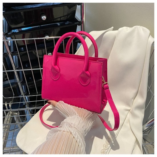 2024 spring and summer new messenger bag candy color handbags small square bag minimalist bag women's casual shoulder bag