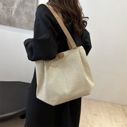 Leisure bag female 2024 new fashionable shoulder bag large -capacity tote bag autumn commute crossbody bag