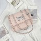 Bag female 2024 new fashion diamond square bag simple versatile messenger bag high -level niche chain bag