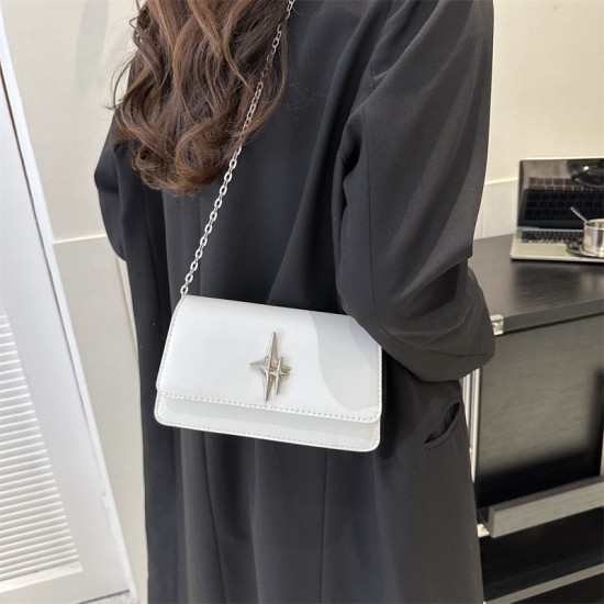 Xiaofangbao Niche Design Soft Leather Shoulder Bags 2024 New Western A sense of Fashion Chain Axillary Bags Bringing Body Bag